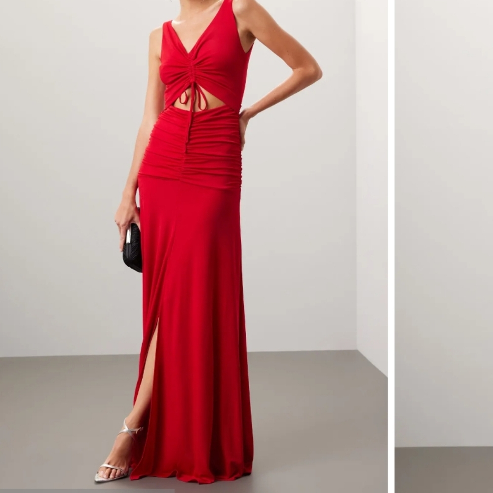 Zac Posen Red Maxi Dress